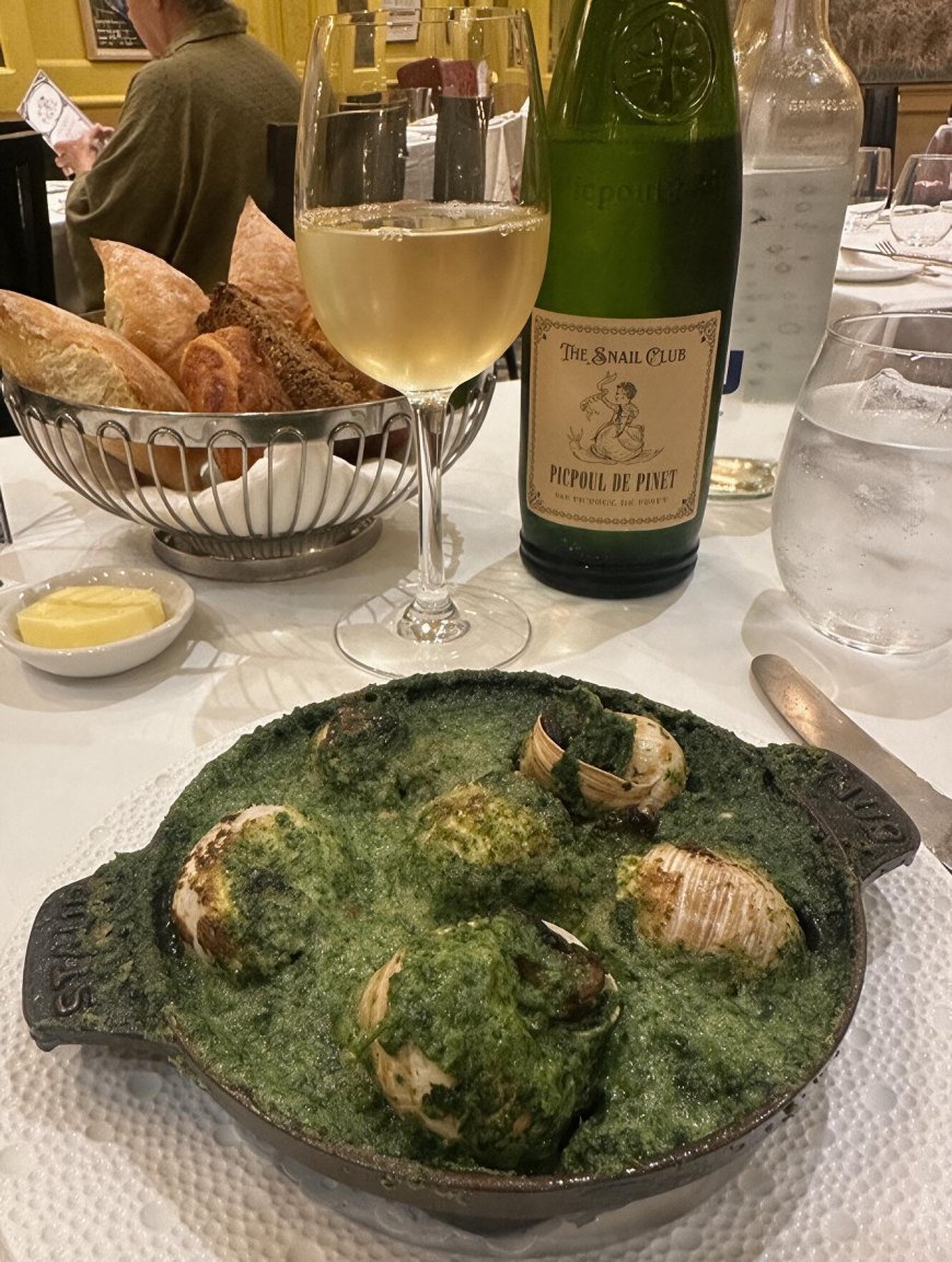 Priced by the Year: Snails and Picpoul for £19.27 at L'Escargot